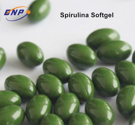 Suplemen OEM Pengurang Berat 1000mg Softgel Green Spirulina Capsules