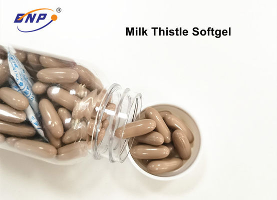 600mg Soft Gel Suplemen OEM Silymarin Milk Thistle Capsules