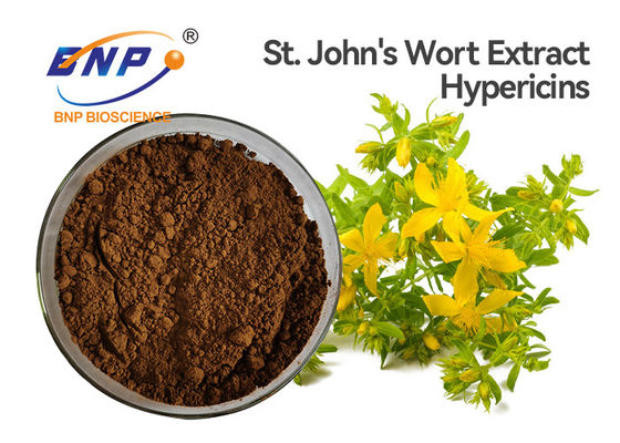 Bubuk Coklat Ekstrak St John'S Wort P.E. Hypericin 0.3% Hypericum Perforatum